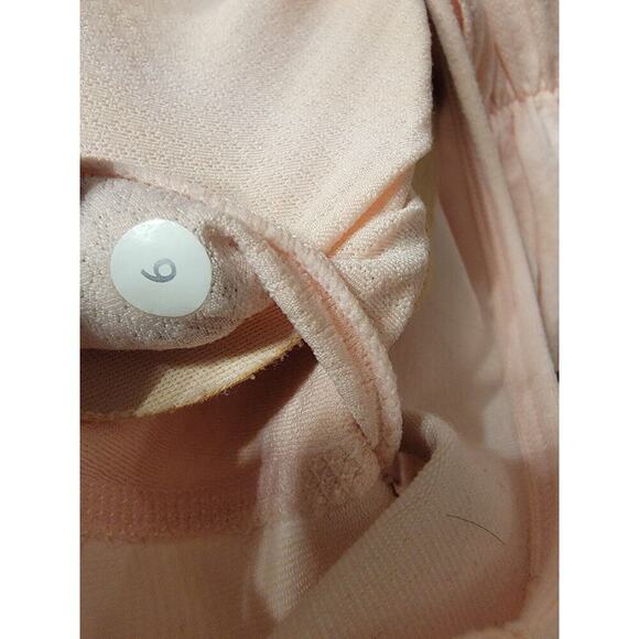 Lululemon 2 In 1 Tank Top 6 Activewear Sport Bra Shirt Open Back Ballerina Pink - Picture 9 of 9